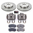 PowerStop OE Stock Replacement Low-Dust Ceramic Brake Pad, Rotor and Caliper Kit