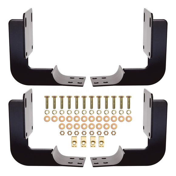 Westin Premier Oval Nerf Step Bar Mount Kit Powder Coated Black Steel 22-1035