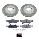 PowerStop Semi-Coated Rotor and Low-Dust Ceramic Brake Pad Kit