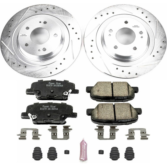 PowerStop Z23 Daily Driver Carbon-Fiber Ceramic Brake Pad and Drilled & Slotted