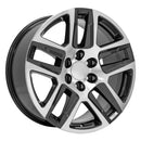 20" Replica CV63 fits Chevrolet Silverado 1500 20x9 Gunmetal Machined