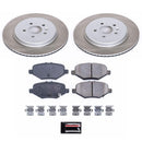 PowerStop Semi-Coated Rotor and Low-Dust Ceramic Brake Pad Kit