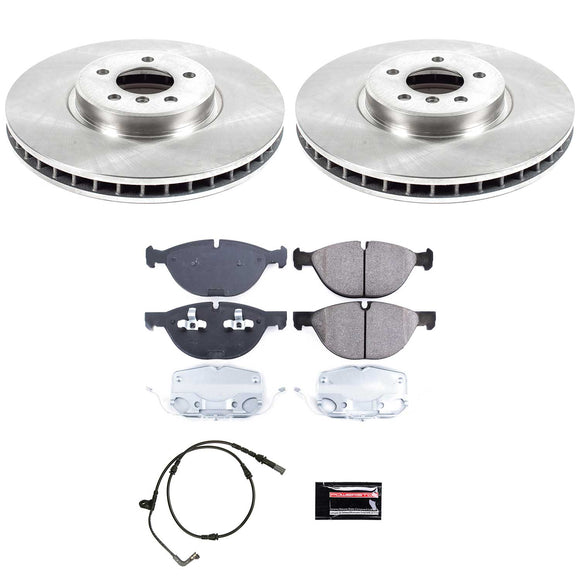 PowerStop OE Stock Replacement Low-Dust Ceramic Brake Pad and Rotor Kit