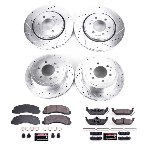 PowerStop Z23 Daily Driver Carbon-Fiber Ceramic Brake Pad and Drilled & Slotted