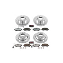 PowerStop Z36 Carbon-Fiber Ceramic Brake Pad with Drilled and Slotted Rotor Kit