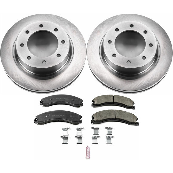 PowerStop OE Stock Replacement Low-Dust Ceramic Brake Pad and Rotor Kit