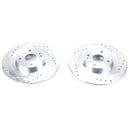 PowerStop Evolution Drilled Slotted Rotors Pair Rear For Mazda MX-5 Miata