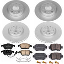 PowerStop Genuine Geomet Coated Rotor and Carbon-Fiber Ceramic Brake Pad Kit