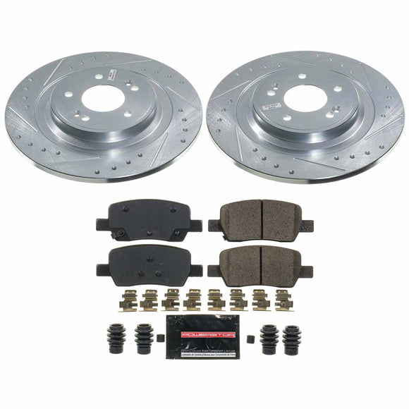 Z23 Daily Driver Carbon-Fiber Ceramic Brake Pad and Drilled & Slotted Rotor Kit