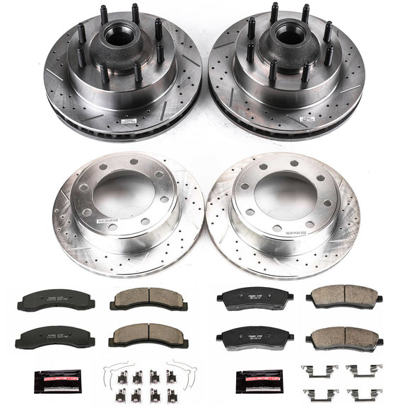 PowerStop Z23 Daily Driver Carbon-Fiber Ceramic Brake Pad and Drilled & Slotted