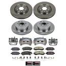 PowerStop OE Stock Replacement Low-Dust Ceramic Brake Pad, Rotor and Caliper Kit