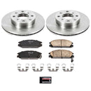 PowerStop OE Stock Replacement Low-Dust Ceramic Brake Pad and Rotor Kit
