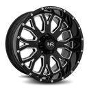 20x10 Hardrock Slammer XPosed Gloss Black Milled 8x165.1 ET-19 wheel/rim