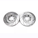 PowerStop Evolution Drilled Slotted Rotors Pair Front For Chevrolet Colorado