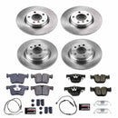 PowerStop OE Stock Replacement Low-Dust Ceramic Brake Pad and Rotor Kit