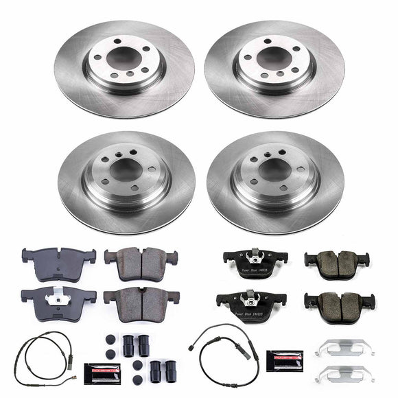 PowerStop OE Stock Replacement Low-Dust Ceramic Brake Pad and Rotor Kit