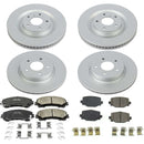 PowerStop Genuine Geomet Coated Rotor and Low-Dust Ceramic Brake Pad Kit