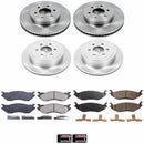 PowerStop OE Stock Replacement Low-Dust Ceramic Brake Pad and Rotor Kit