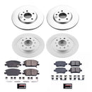 PowerStop Genuine Geomet Coated Rotor and Low-Dust Ceramic Brake Pad Kit