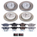 PowerStop Semi-Coated Rotor and Low-Dust Ceramic Brake Pad Kit