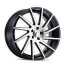 22x8.5 Kraze Spinner Black/Machined 5x112 ET40 wheel/rim