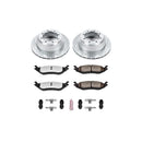 PowerStop Z36 Carbon-Fiber Ceramic Brake Pad with Drilled and Slotted Rotor Kit