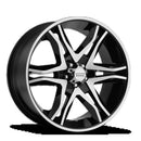 20x8.5 American Racing Mainline Black Wheel/Rim 5x114.3 20-8.5 5-114.3