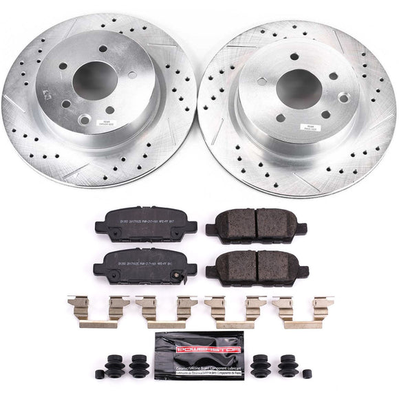 PowerStop Z23 Daily Driver Carbon-Fiber Ceramic Brake Pad and Drilled & Slotted