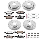 PowerStop Z36 Carbon-Fiber Ceramic Brake Pad with Drilled and Slotted Rotor Kit