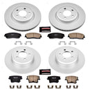 PowerStop Genuine Geomet Coated Rotor and Low-Dust Ceramic Brake Pad Kit