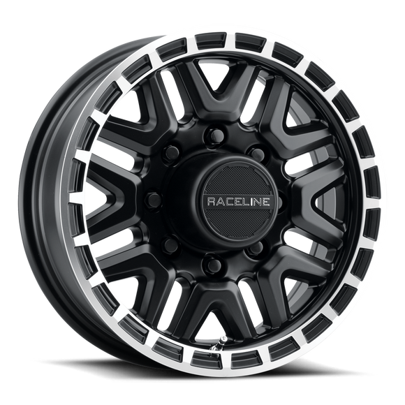 16x6 Raceline 953BM Black / Machined 8x165.1 8x6.5 ET0 Wheel Rim