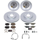 Genuine Geomet Coated Rotor and Carbon-Fiber Ceramic Brake Pad Kit