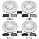 PowerStop Genuine Geomet Coated Rotor and Low-Dust Ceramic Brake Pad Kit