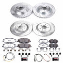 PowerStop Z36 Carbon-Fiber Ceramic Brake Pad with Drilled and Slotted Rotor Kit
