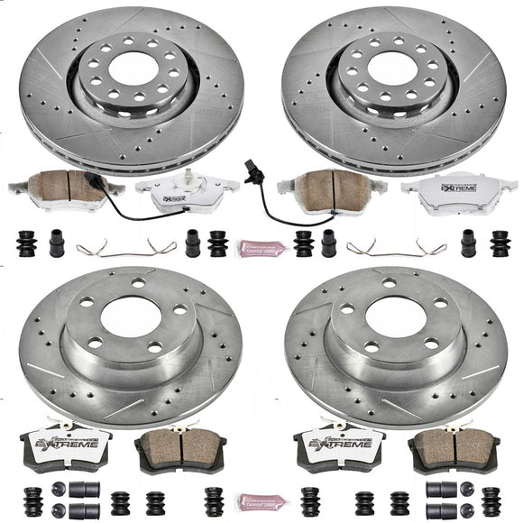 PowerStop Z26 Street Performance Ceramic Brake Pad and Drilled & Slotted Rotor K