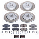 PowerStop Semi-Coated Rotor and Low-Dust Ceramic Brake Pad Kit