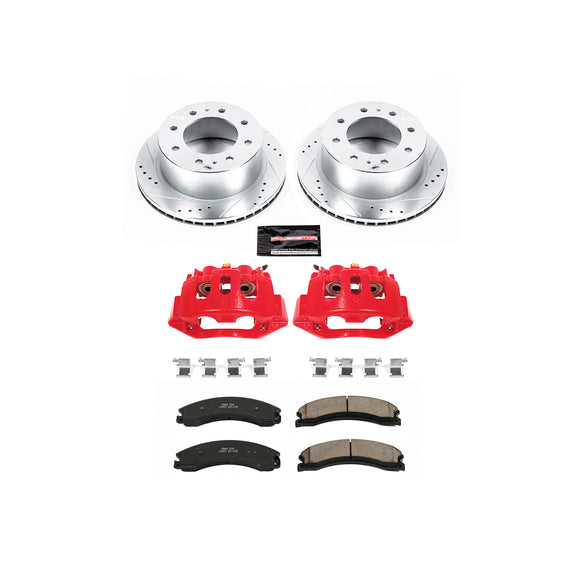 PowerStop Z23 Daily Driver Carbon-Fiber Ceramic Pads Drilled & Slotted Rotor & C