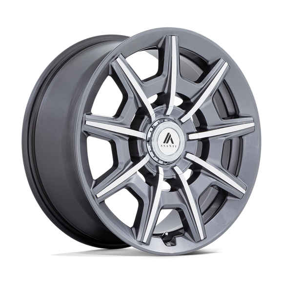 22X9 Asanti Black ABL-41 Esquire Gray 5X112 5X120 ET27 Wheel Rim