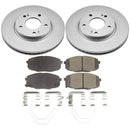 PowerStop Genuine Geomet Coated Rotor and Low-Dust Ceramic Brake Pad Kit