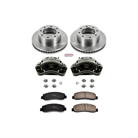 PowerStop OE Stock Replacement Low-Dust Ceramic Brake Pad, Rotor and Caliper Kit