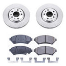 PowerStop Genuine Geomet Coated Rotor and Low-Dust Ceramic Brake Pad Kit