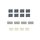 Westin Premier Oval Nerf Step Bar Mount Kit Powder Coated Black Steel 22-1775