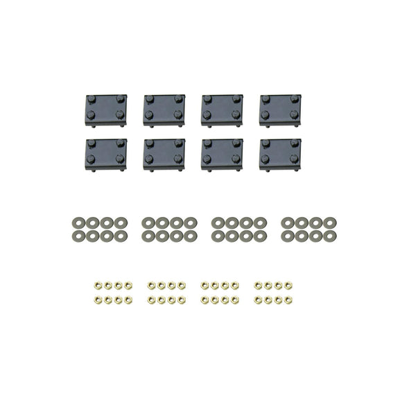 Westin Premier Oval Nerf Step Bar Mount Kit Powder Coated Black Steel 22-1775