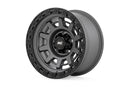15x8 Rough Country 85 Series Gunmetal Gray Wheel 5x4.5 ET-19 CB