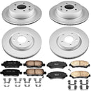 PowerStop Genuine Geomet Coated Rotor and Low-Dust Ceramic Brake Pad Kit