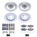 PowerStop Genuine Geomet Coated Rotor and Low-Dust Ceramic Brake Pad Kit