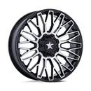 20X7 MSA OFFROAD WHEELS M50 Clubber Gloss Black Machined 5x114.3 ET0 Wheel Rim