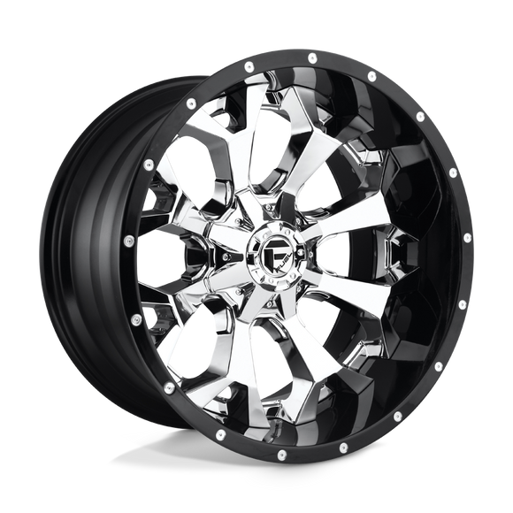 20X12 Fuel D246 Assault Chrome/GBL 6X135/6X139.7 ET-43 wheel/rim