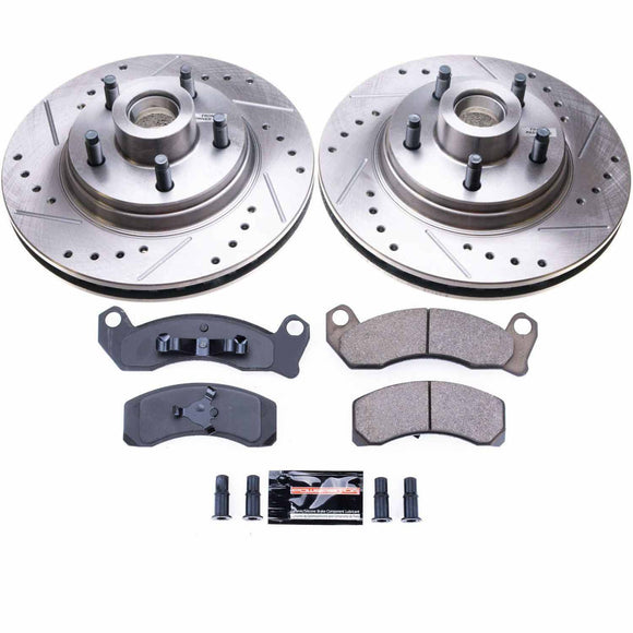 PowerStop Z23 Daily Driver Carbon-Fiber Ceramic Brake Pad and Drilled & Slotted
