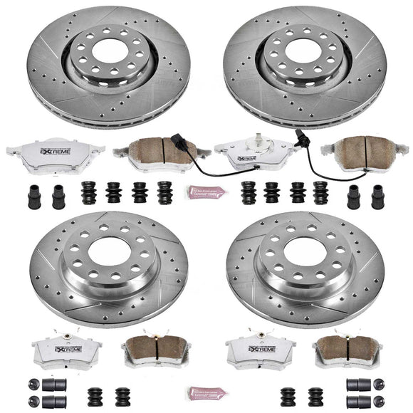 PowerStop Z26 Street Performance Ceramic Brake Pad and Drilled & Slotted Rotor K